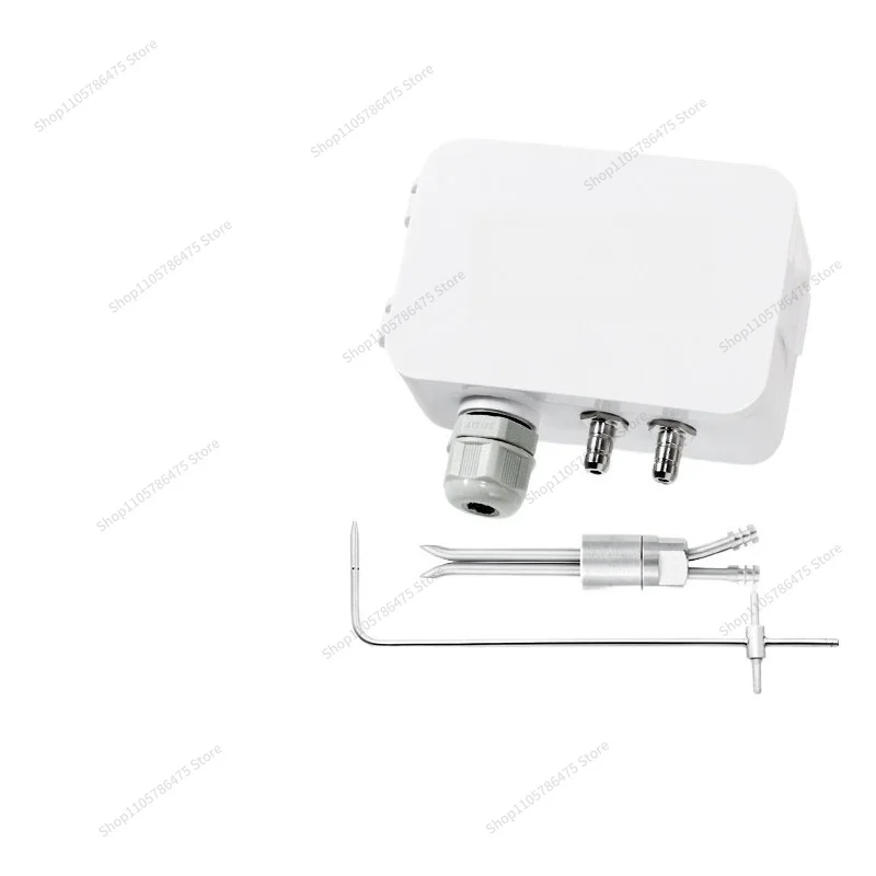 For Wind Speed Sensor Pitot Tube Transmitter High Temperature Resistance Anti-blocking Dust Belt Display Wind Speed Measuring