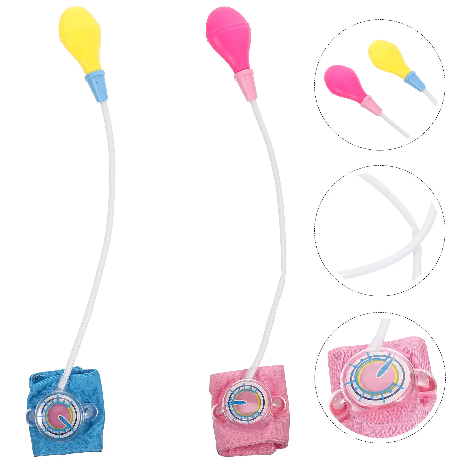 

Набор из 2-х имитационных медицинских манжет для ролевых игр в доктора для детей, развивающий игровой набор, подарки для малышей на вечеринку