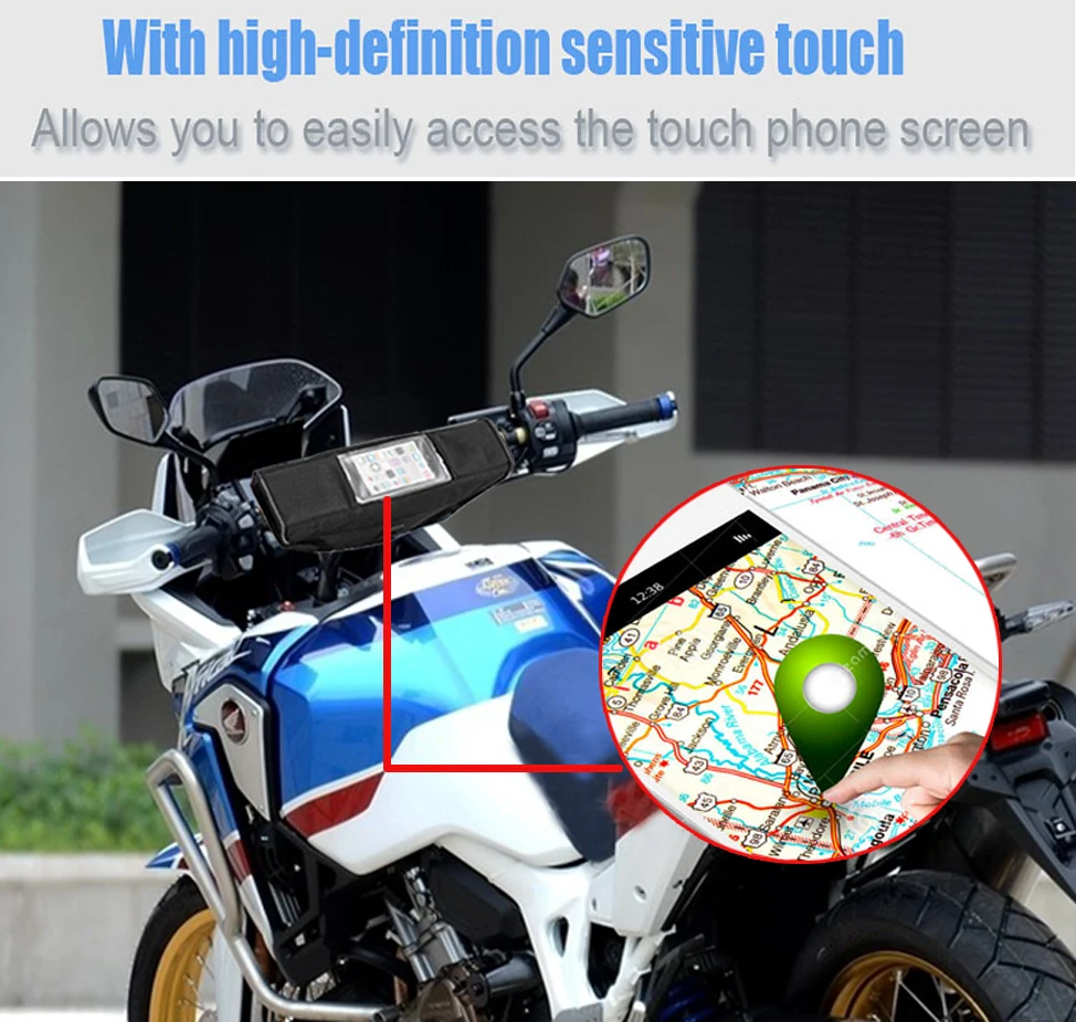 Handlebar Bag For Africa Twin CRF 1100 L CRF1100 CRF1000L ADV CRF1100L Adventure Sports Motorcycle Steering Wheel Navigation Bag