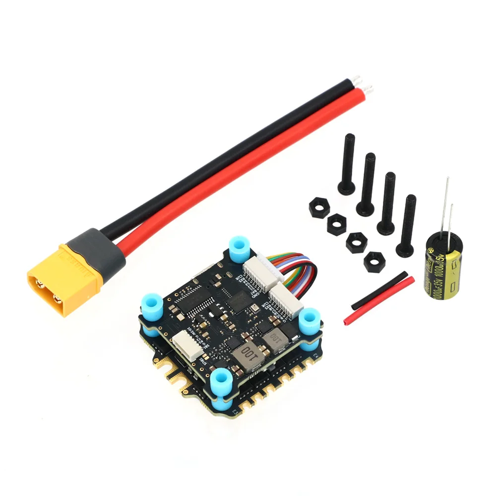 

SoloGood F405 55A Stack (F405 Flight Controller+BLHELI_S 55A 4in1 ESC) 30.5X30.5mm 2-6S for FPV Freestyle Drones Parts