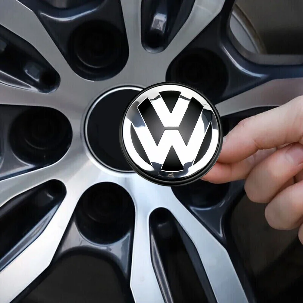 4pcs Black For Volkswagen Genuine Wheel Center Hub Cap 56/65/66/70/76mm Wheel Center Cap Replacement Chrome & car accessories
