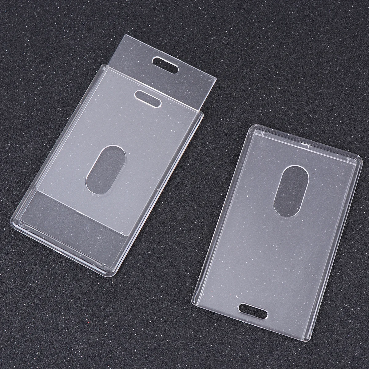 

6Pcs Portable Multi-Functional Acrylic Holders for Badges Cards Lightweight Secure Storage Business Badge Holder