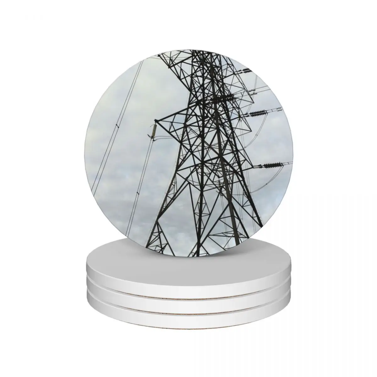 

electricity pylon Ceramic Coasters (Set of 4) eat table personalize ceramic stand Coasters