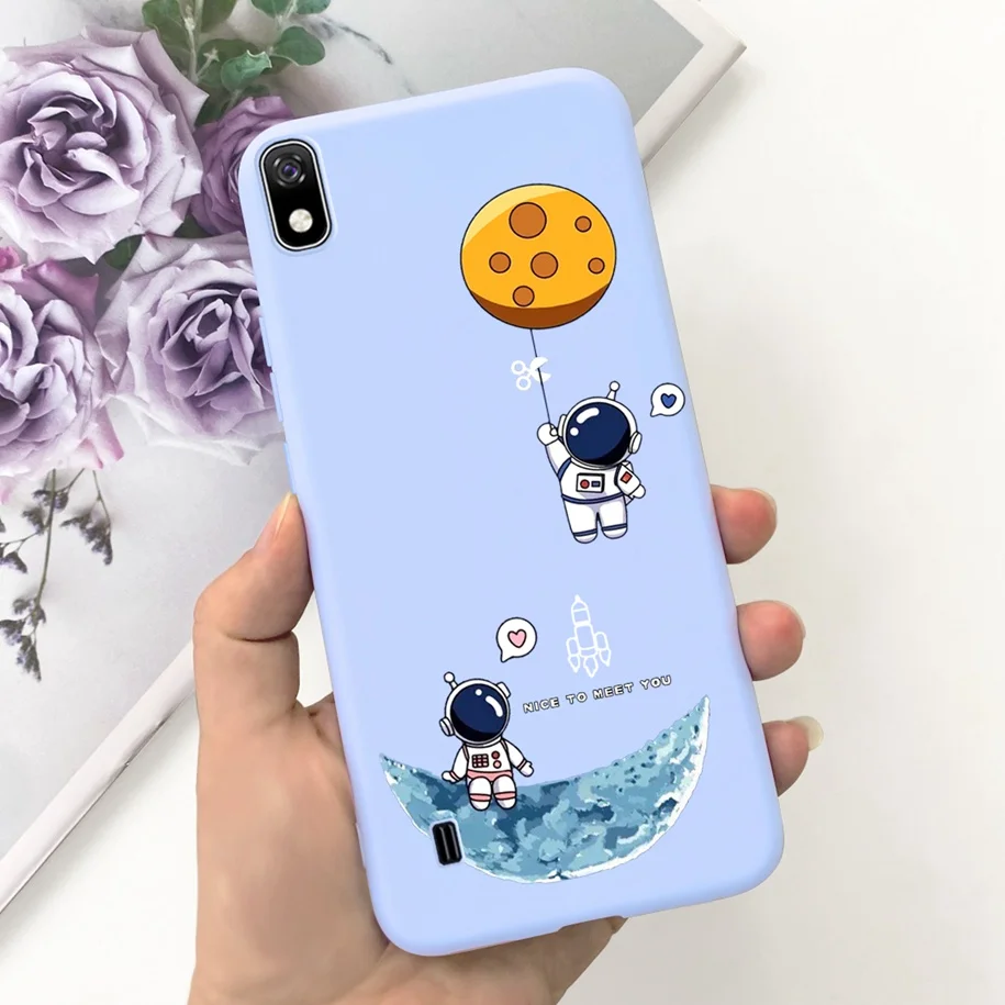 For Samsung Galaxy A10 Case SM-A105F Phone Cover Fashion Marble Astronaut Soft Silicone Funda For Samsung A10S A107F A 10 Bumper