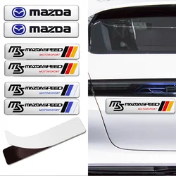 3D Aluminum Car Trunk Body Sticker Auto Modification Accessories For Mazda CX30 Skyactiv 323 626 Angksela MPS Miata RX7 RX8 MS