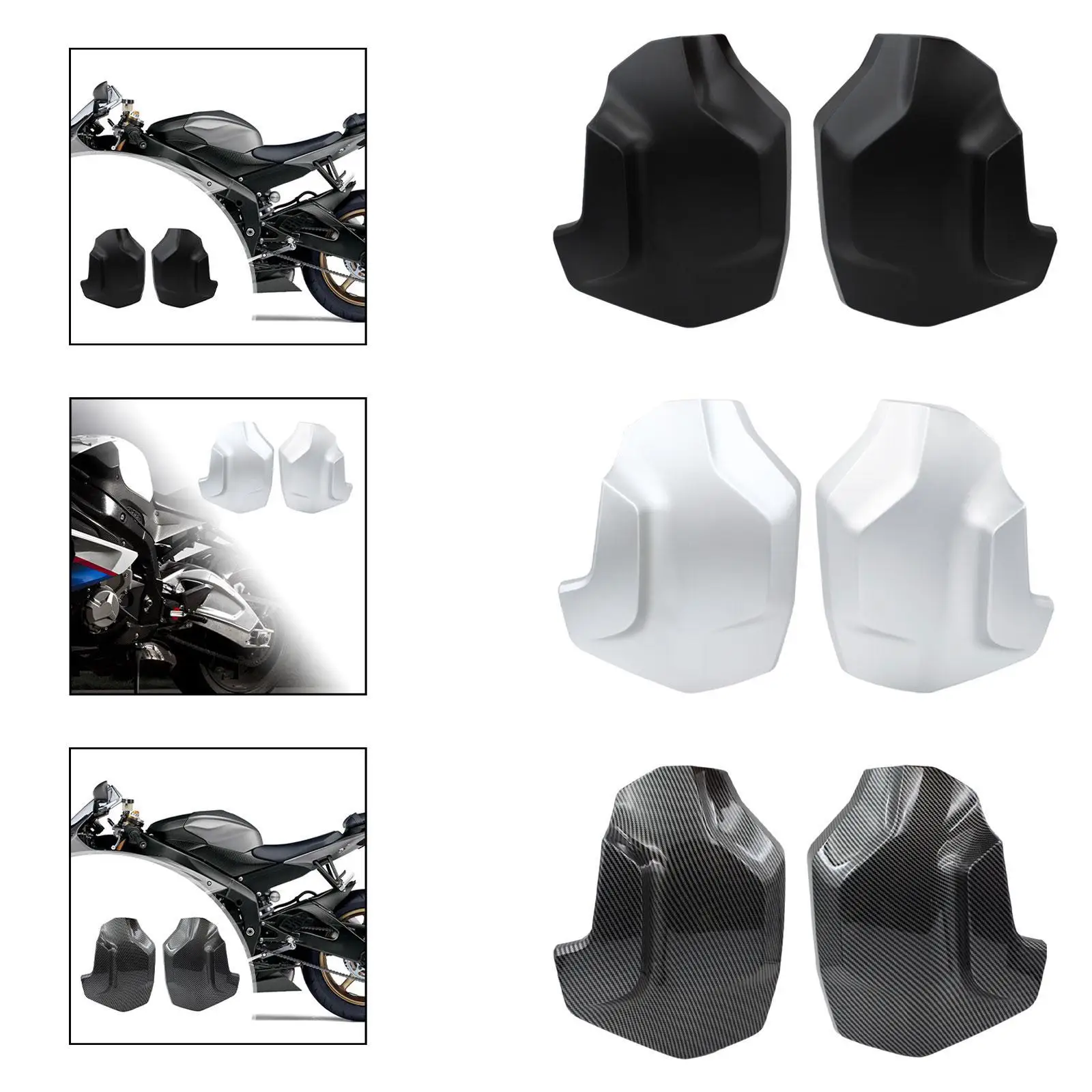 

2Pcs Side Panel Fairing Cover Motorcycle Front Radiator Guard Radiator Cooler Side Panel Cover Direct Replace Sturdy
