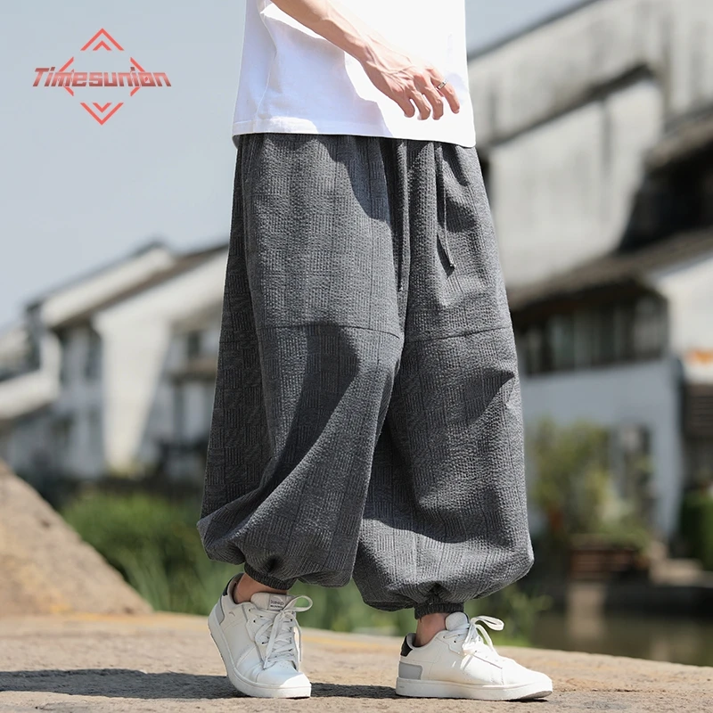 

Oversized Men's Casual Trousers Streetwear Harem Pants Fashion Men Woman Cotton Long Pants Loose Male Sweatpants Harajuku