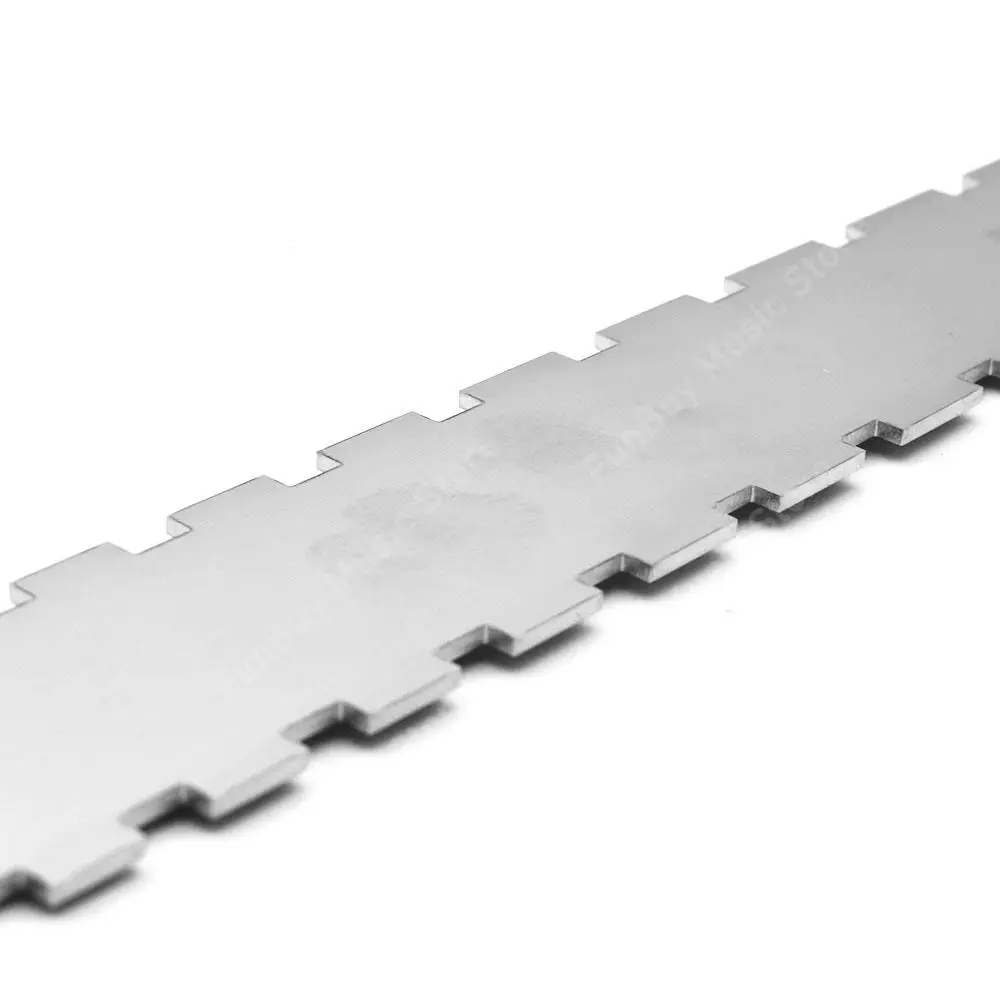 Dual Scale Guitar Neck Ruler Notched Straight Edge Rulers for Wooden Guitar Check Fretboard Straightness Flat Frets Guitar Parts