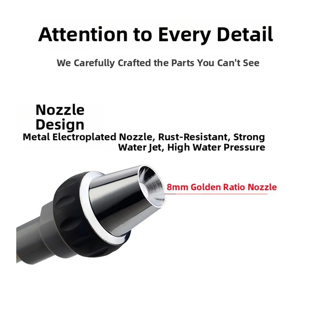 High Pressure Hose Nozzle: Transform Any Hose Into A Powerful Washer Foam Lance Portable Automobiles Cleaning Tool