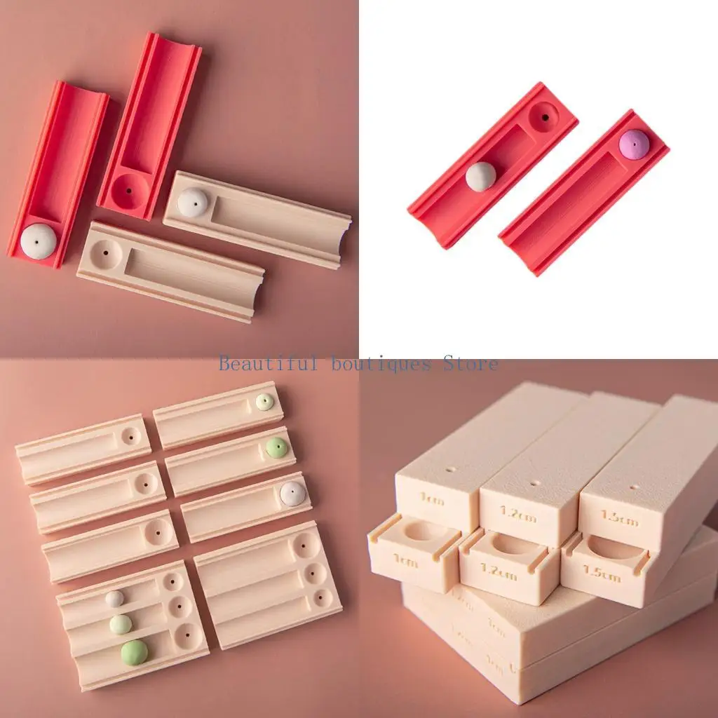 

U4LF серьги ручной работы набор форм для глиняных бусин с дыроколом функция изготовления глиняных бусин для изготовления