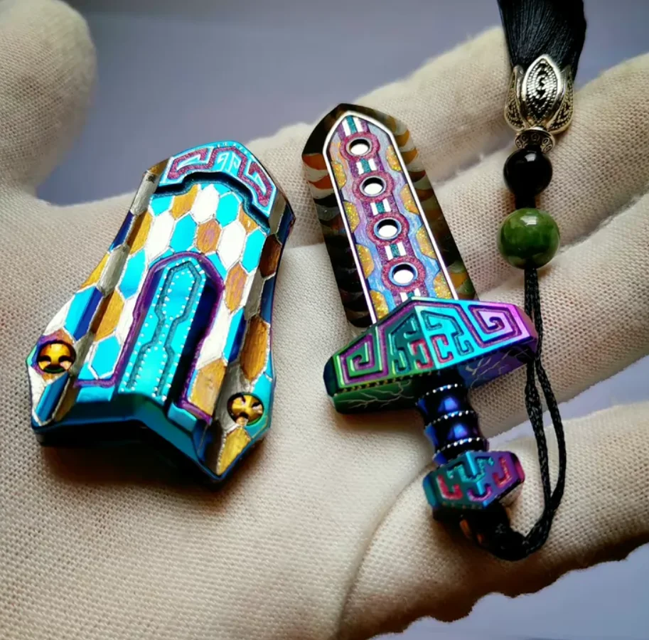 EDC Wanwu Tai Ajian mechanical card pushing sword EDC fidget slider decompression toy