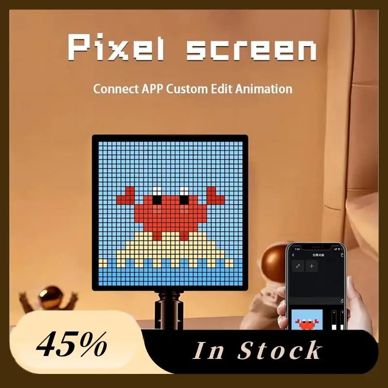 

LED Pixel APP Cellphone Control Display For Gaming Decoration Business 32X32 Black 1 Piece