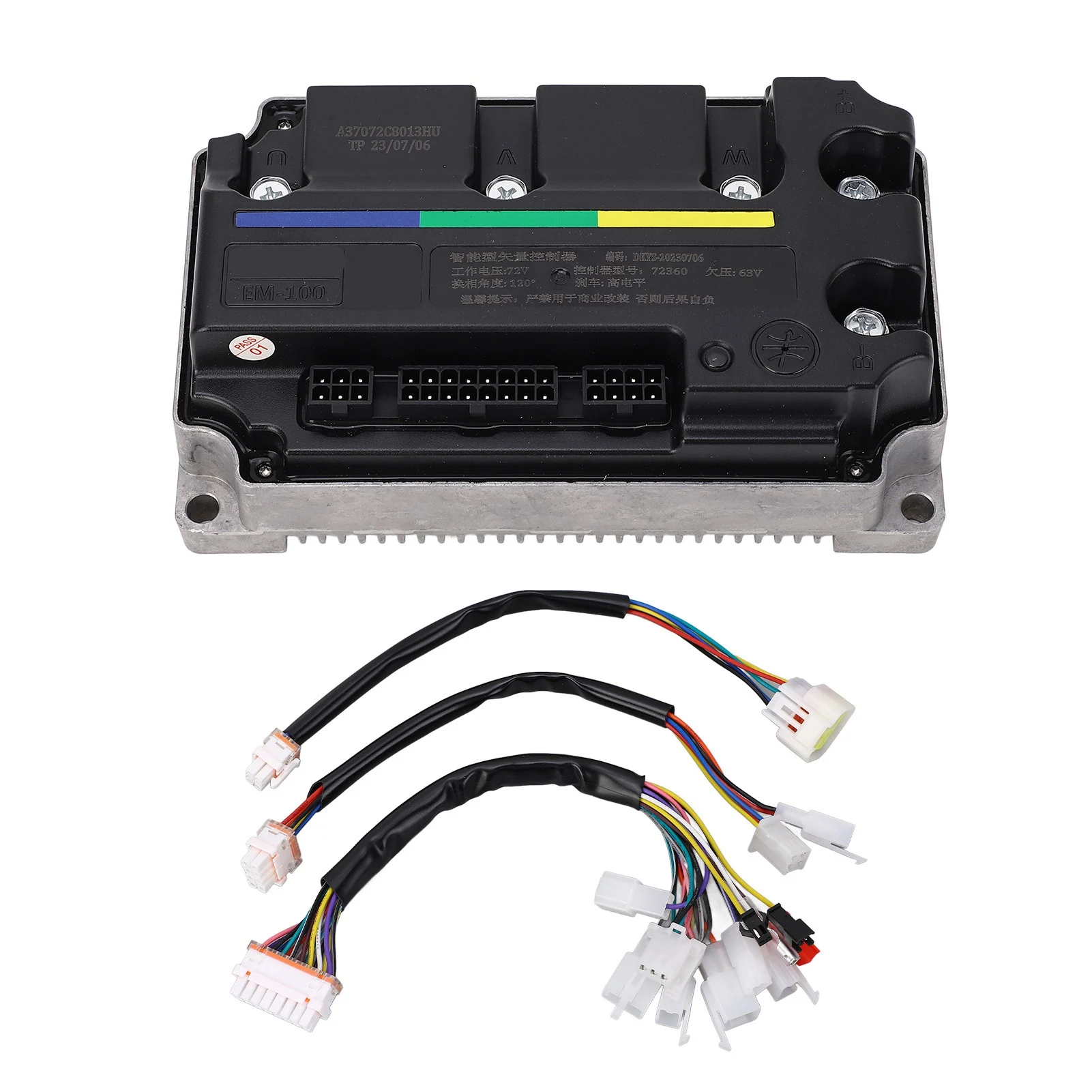 ECU SineController IP67 Waterproof Programmable Controller for QS Wheel Hub Mid Drive Motor Sine Controller EM-100