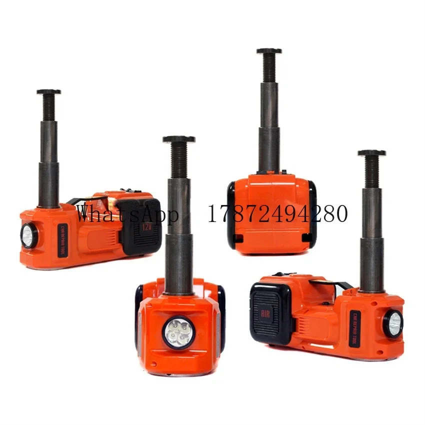 2050 Hot selling Pr12V 5Ton Car Electric Hydraulic Floor Jack, Tire Inflator Pump and LED Flashlight 2 in 1 Set With Safe Hammer