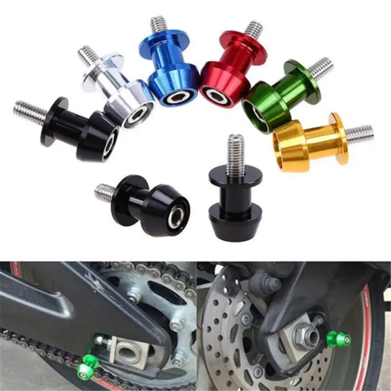 

2pcs 8mm Aluminum Motorcycle Stand Swingarm Spools Slider Stand Screw Swingarm Motorcycle Accessory