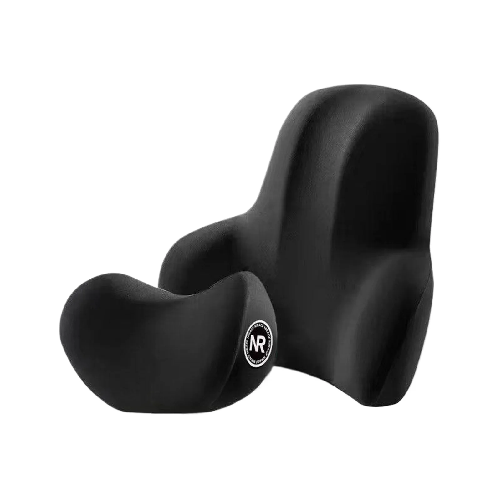 Experience Three-point Support With Concave Headrest For Unmatched Comfort And Alignment Car Headrest Lumbar Support