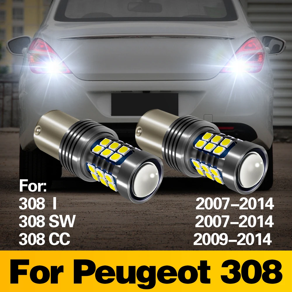 

2 Pcs 1156 Signal-Lamp LED Bulb 27SMD Car Reverse Light Tail Lamp For Peugeot 308 I SW CC 2007-2011 2012 2013 2014 Accessories