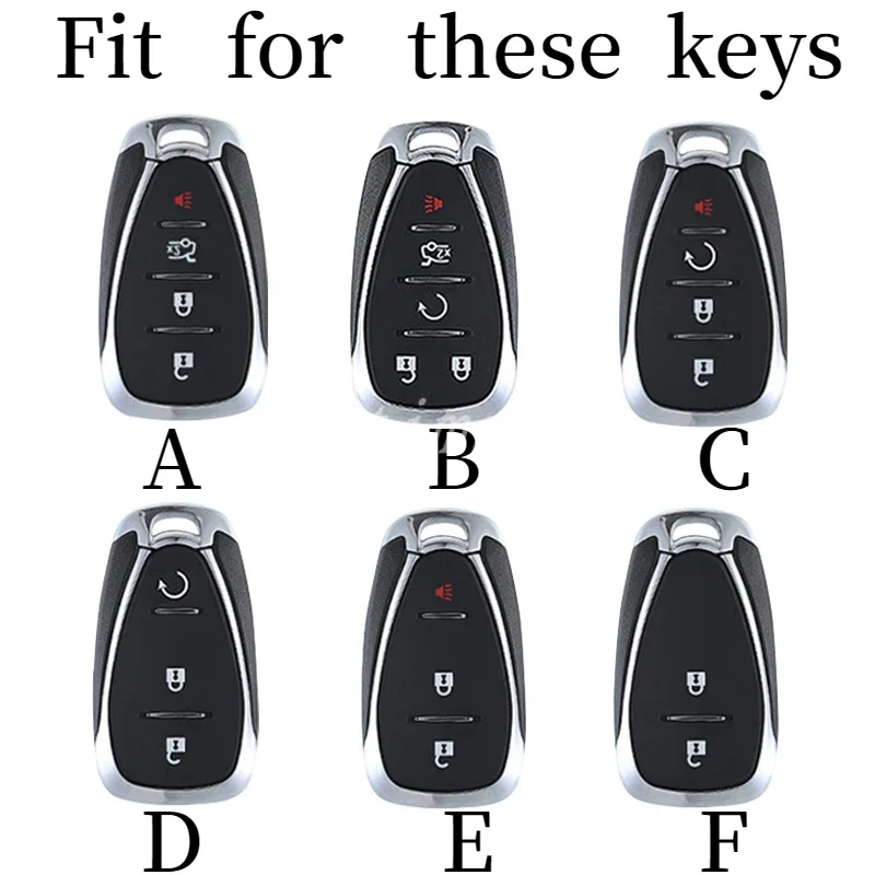 2020 Silicon Alloy car Key Cover Case for Chevrolet Malibu Equinox Cruze Camaro 2016 2017 2018 2019 Accessories