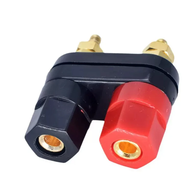 Top Selling Quality Banana plugs Couple Terminals Red Black Connector Amplifier Terminal Binding Post Banana Speaker Plug Jack