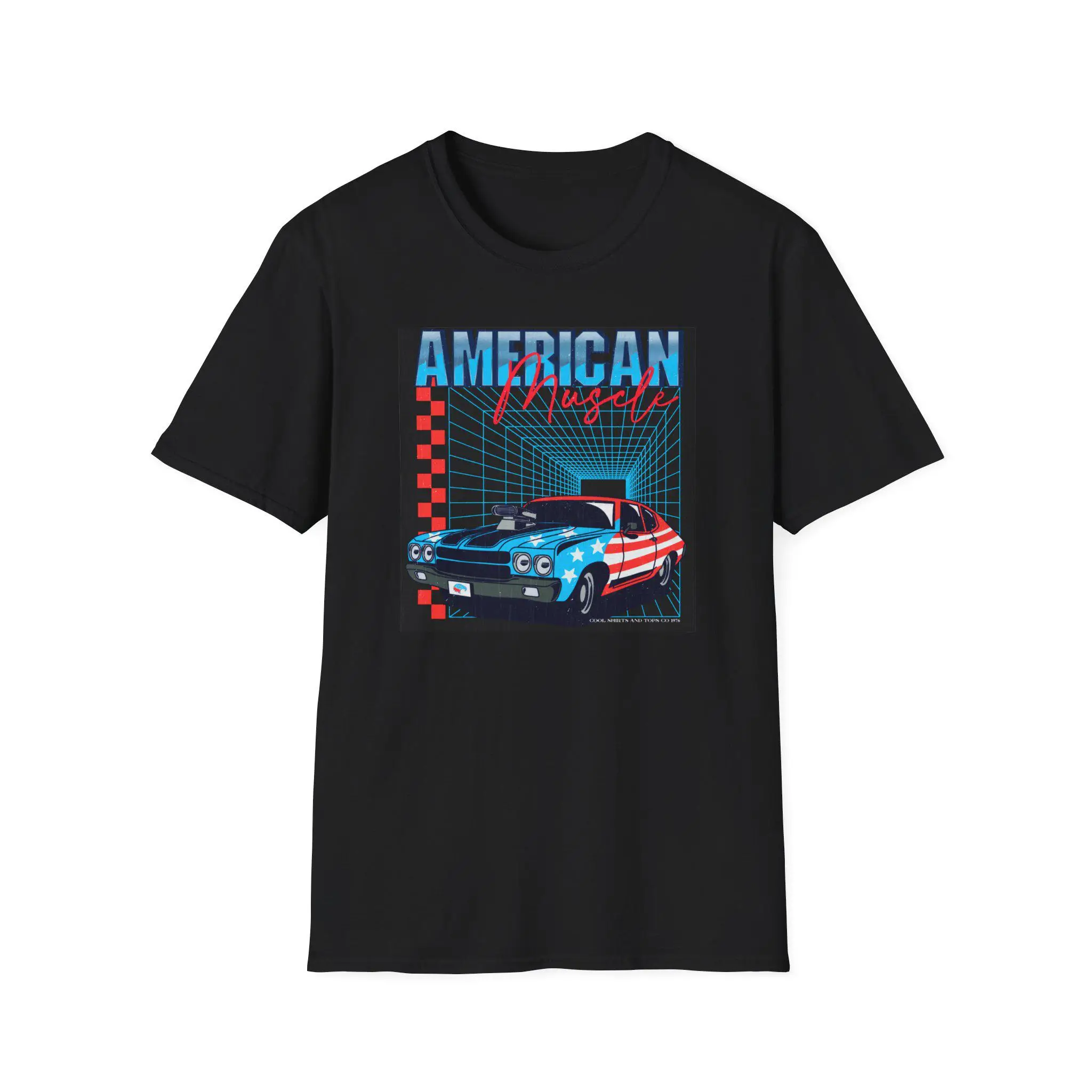 American Muscle Car T Shirt 1976 Cotton Cool And Tops Co