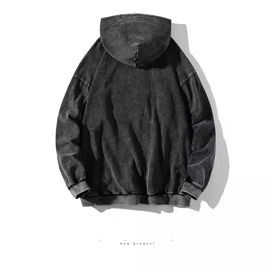 

LIBIELIY Мужская мытая толстовка из чистого хлопка To Do Old, мужская модная брендовая толстовка Instagram в стиле ретро, весна и осень, европейская и американская коа