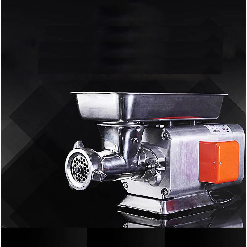 150 키로그램/시간 데스크탑 고전력 고기 분쇄기 상업용 스테인레스 스틸 고기 연삭 기계 다기능 전기 소시지 기계