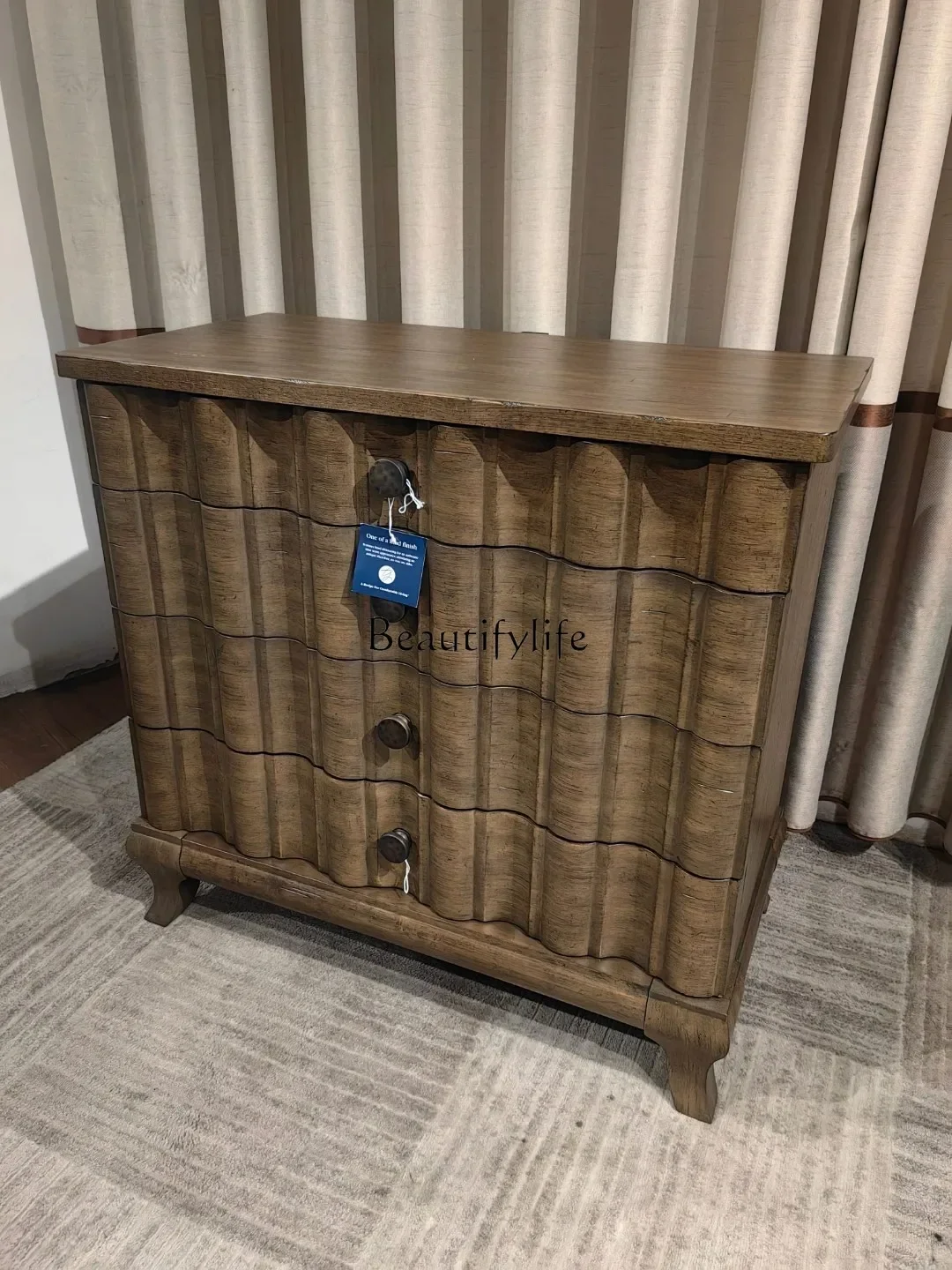 

LJY*Export four-chest cabinet large bedside table retro locker