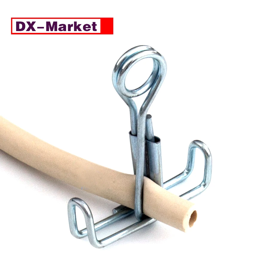 Leather Hose Clip 50 Pieces,Laboratory Water Stop Clips Spring Clamp,Maximum Clamping 15mm Leather Tube ,C031