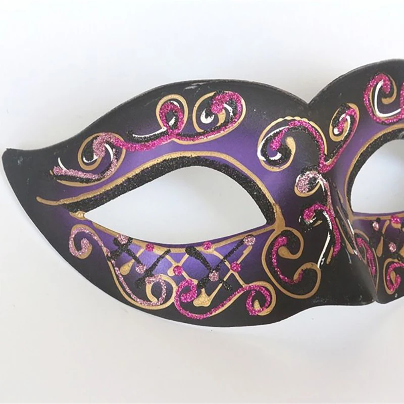 Masque de mascarade de Mardi Gras pour femmes, demi-masques vénitiens peints, Sexy, Halloween, pâques, carnaval, fête, Cosplay, bal, jaune, noir