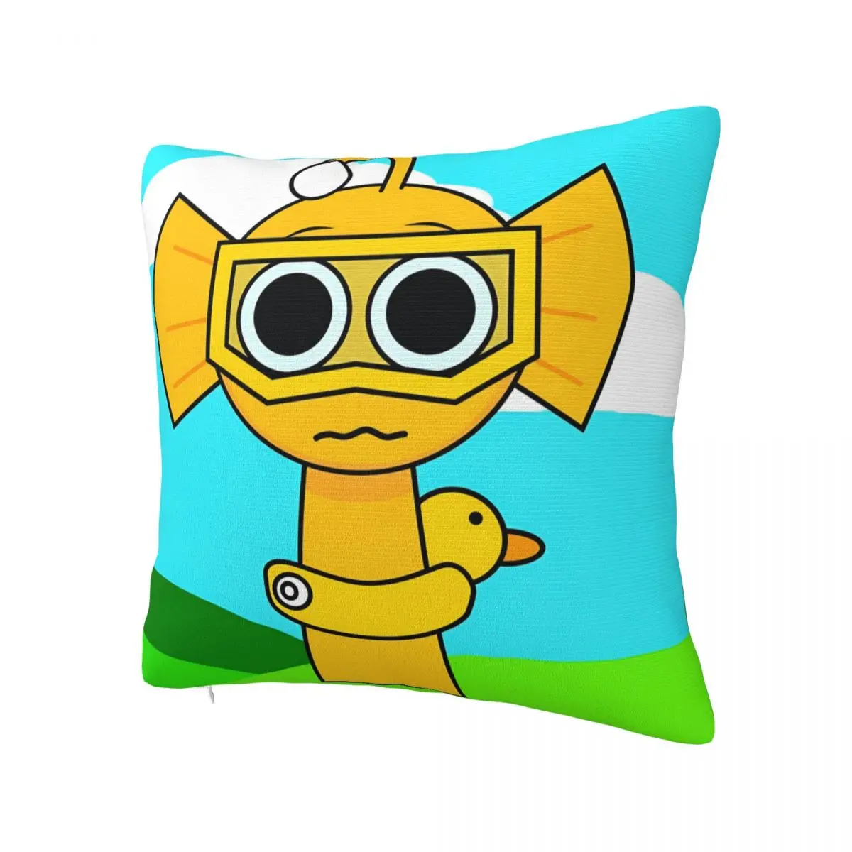 S-Sprunki لعبة كيس وسادة 2025 جديد غطاء الوسادة مربع نمط وسادة غطاء خمر سادات لمكتب سيارة ديكور المنزل #2