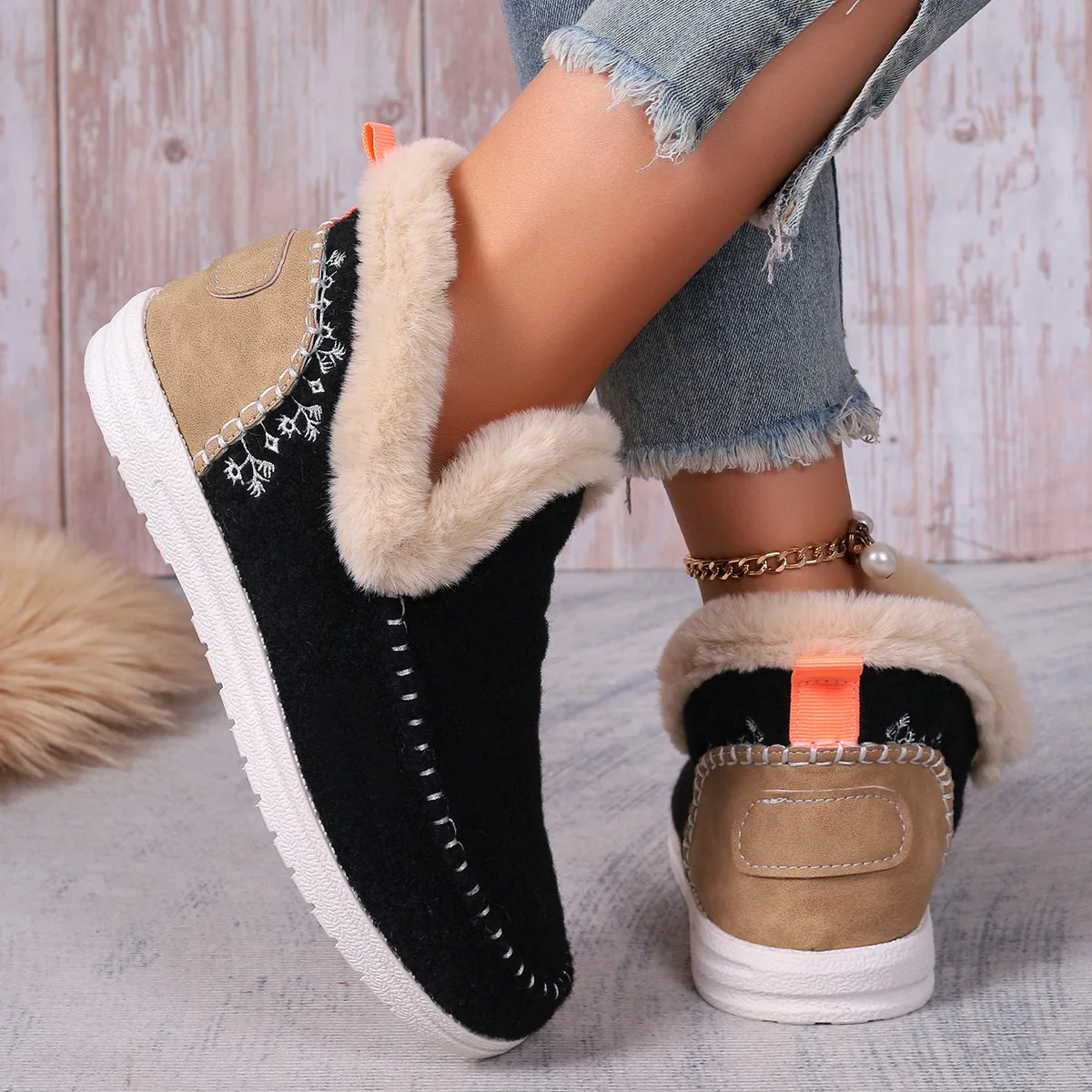 Women New Home Warm Thickened Autumn and Winter Unisex Indoor Leisure Home Warm Winter Snow Boots hot selling