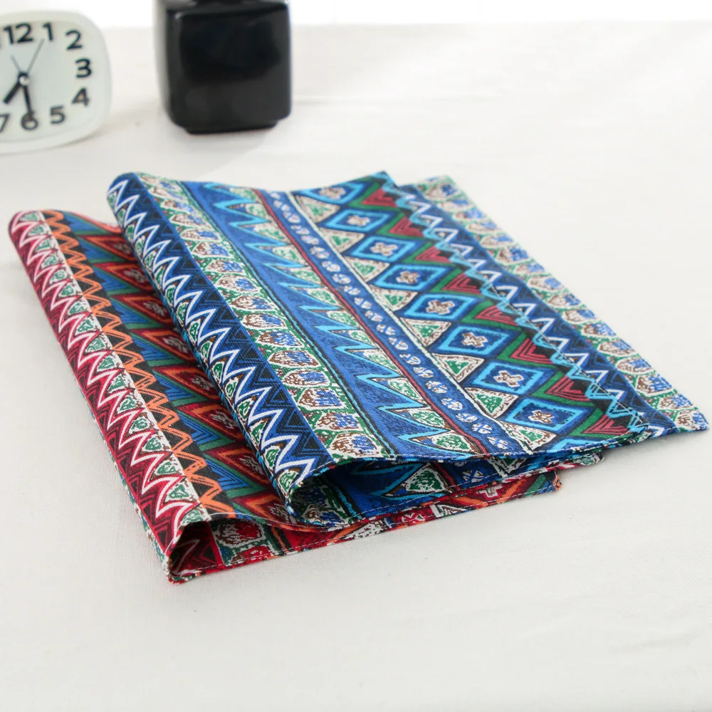 Cotton Linen Table Mat Folding Students Waterproof Western Dining Mat Household Anti-fouling Table Mat