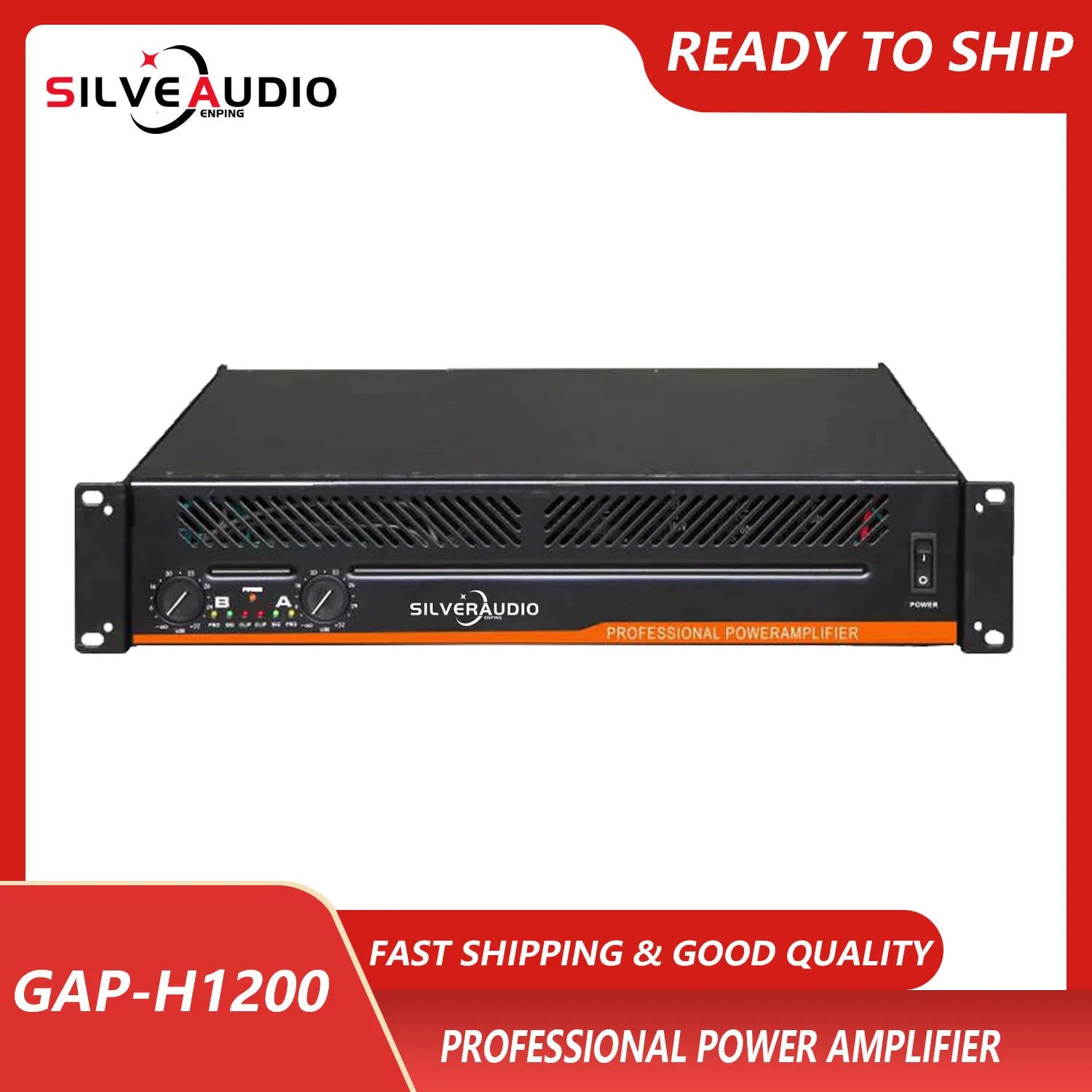 GAP-H1200 Power Amplifier 1500W*2 2Channels Powerful For Professional stage performance For KTV Stage Concern Church