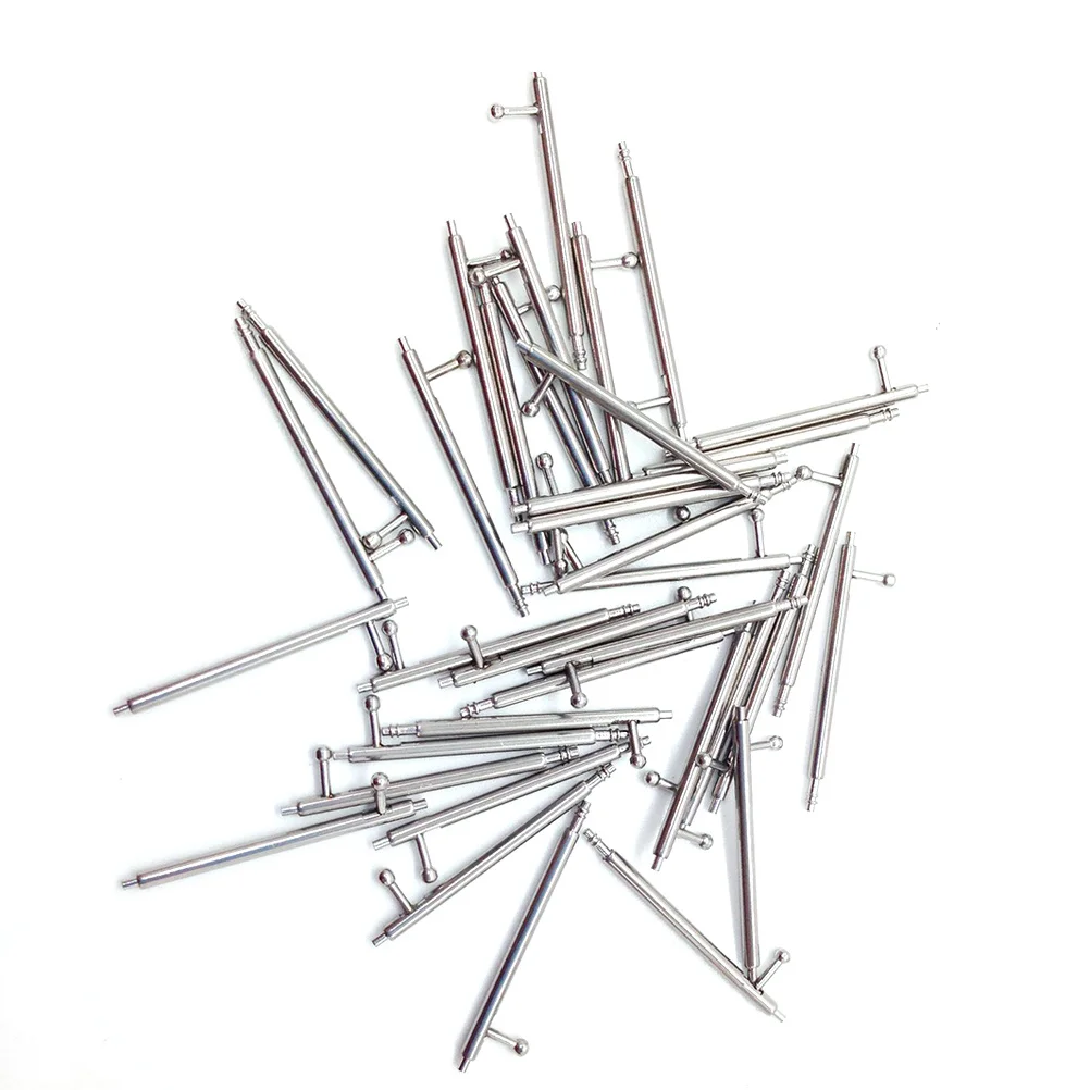 Removedor de barra de resorte de reloj de acero inoxidable, 8 Uds., doble brida para correa de reloj, herramientas de eje de conexión de repuesto