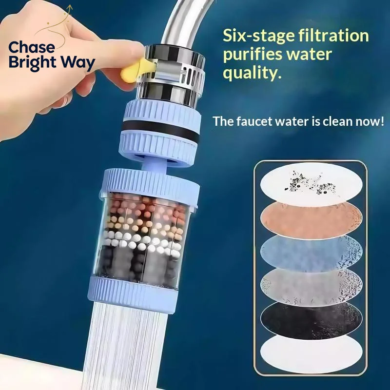 Flexible Faucet Extender with Filter 360° Bendable Anti-Splash Tap Aerator for Kitchen Bathroom Sink Use