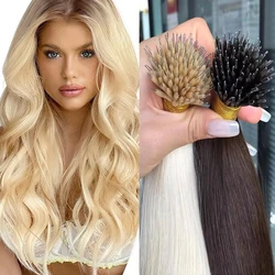 Wholesale High Quality Raw Vietnamese Hair Double Drawn Nano Ring Human Hair Extensions European Russian Nano ring Hair Extensio