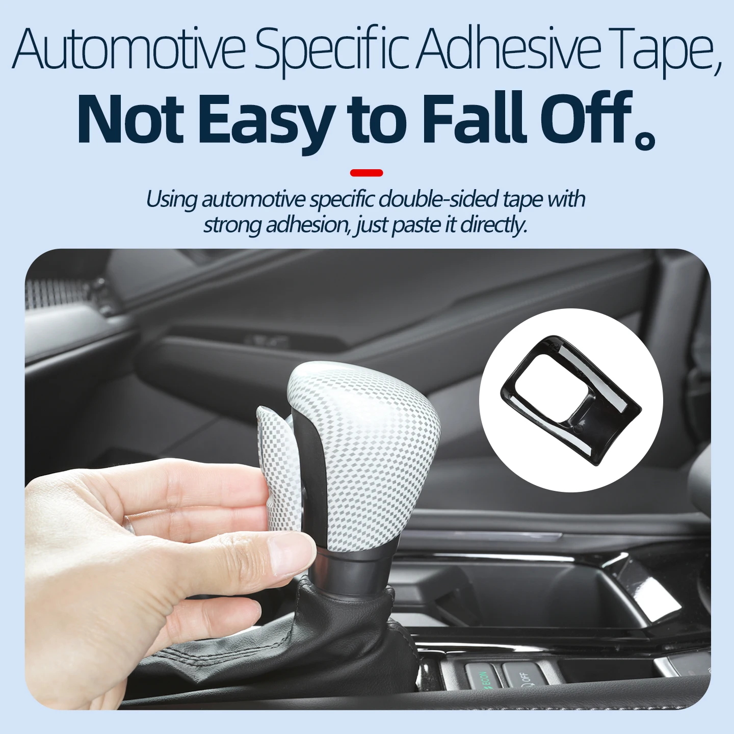 لهوندا أكورد 10th 11th Gen 2023 2024 2025 Accord 11 مقبض ناقل حركة السيارة غطاء رأس الترس اكسسوارات أسود #4