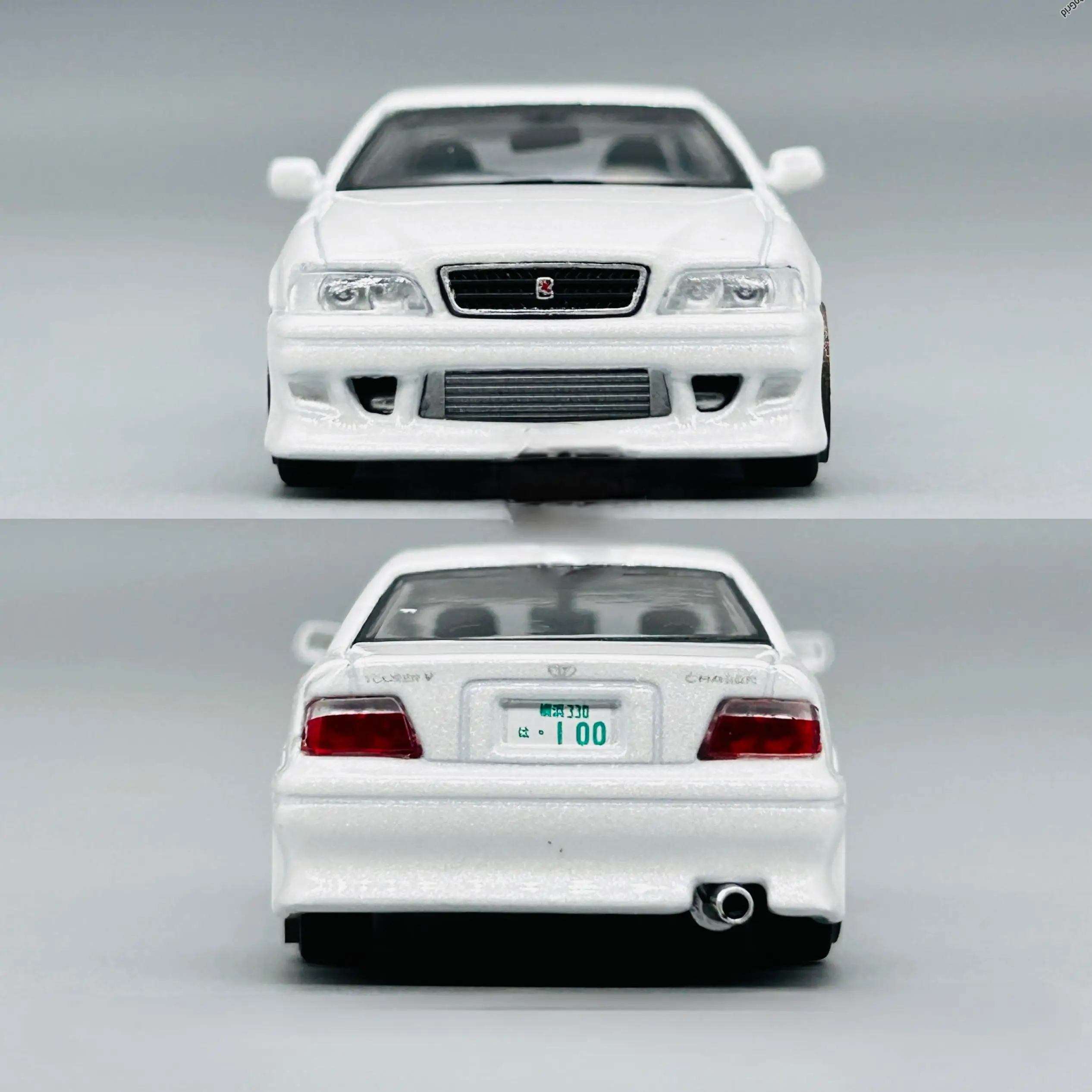 Tarmac Works TW 1/64 Chaser JZX100 White Chase Varnish Die-cast Alloy Car Model Collection Gift