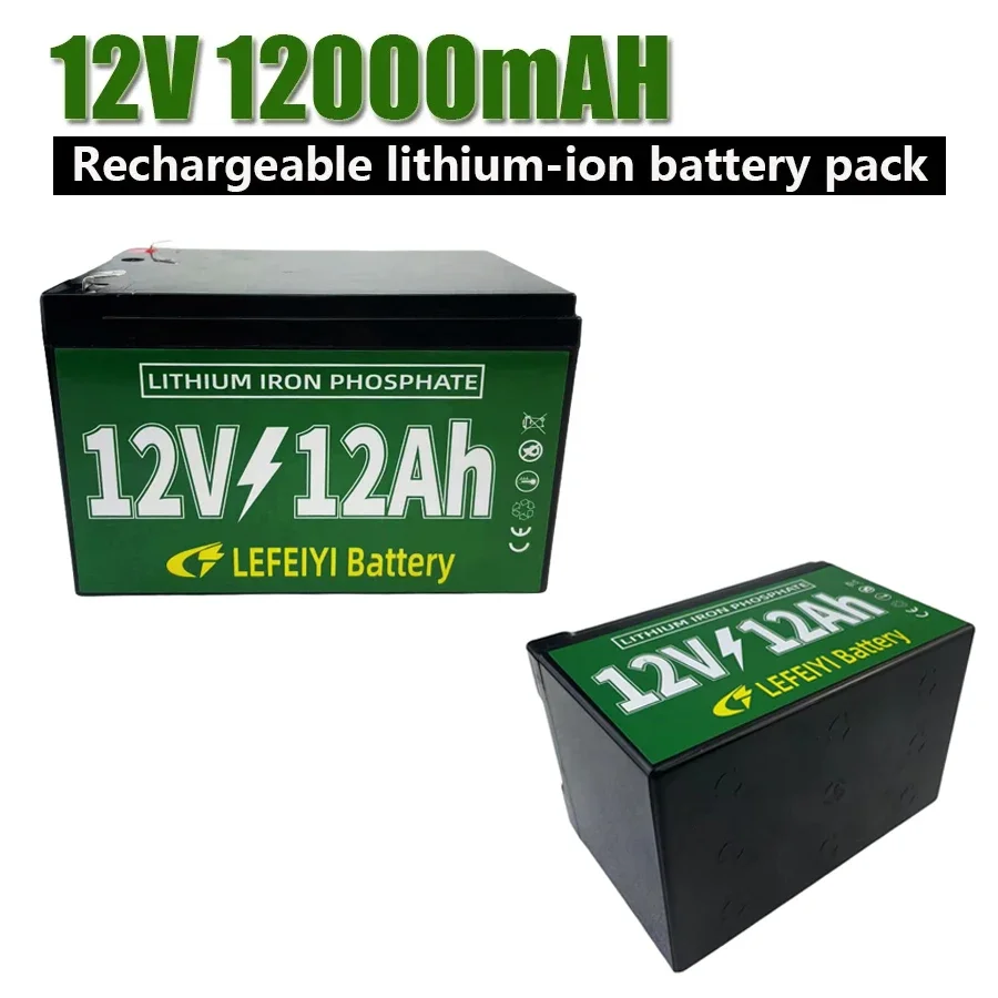 

12V 12Ah rechargeable battery pack suitable for electric bicycles, solar street lights, emergency lights, and other small device