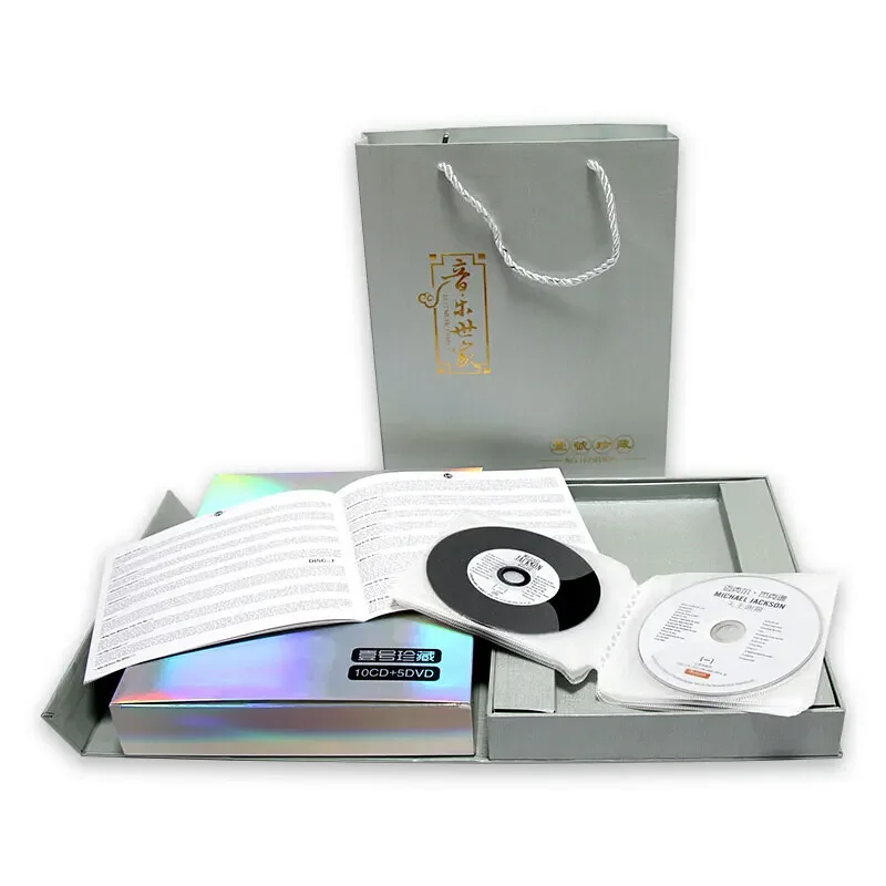 American Singer Album Hardcover Collection Commemorative Edition Vinyl Car Music 12cm Vinyl Records 10 CD + 5 DVD Disc Box Set