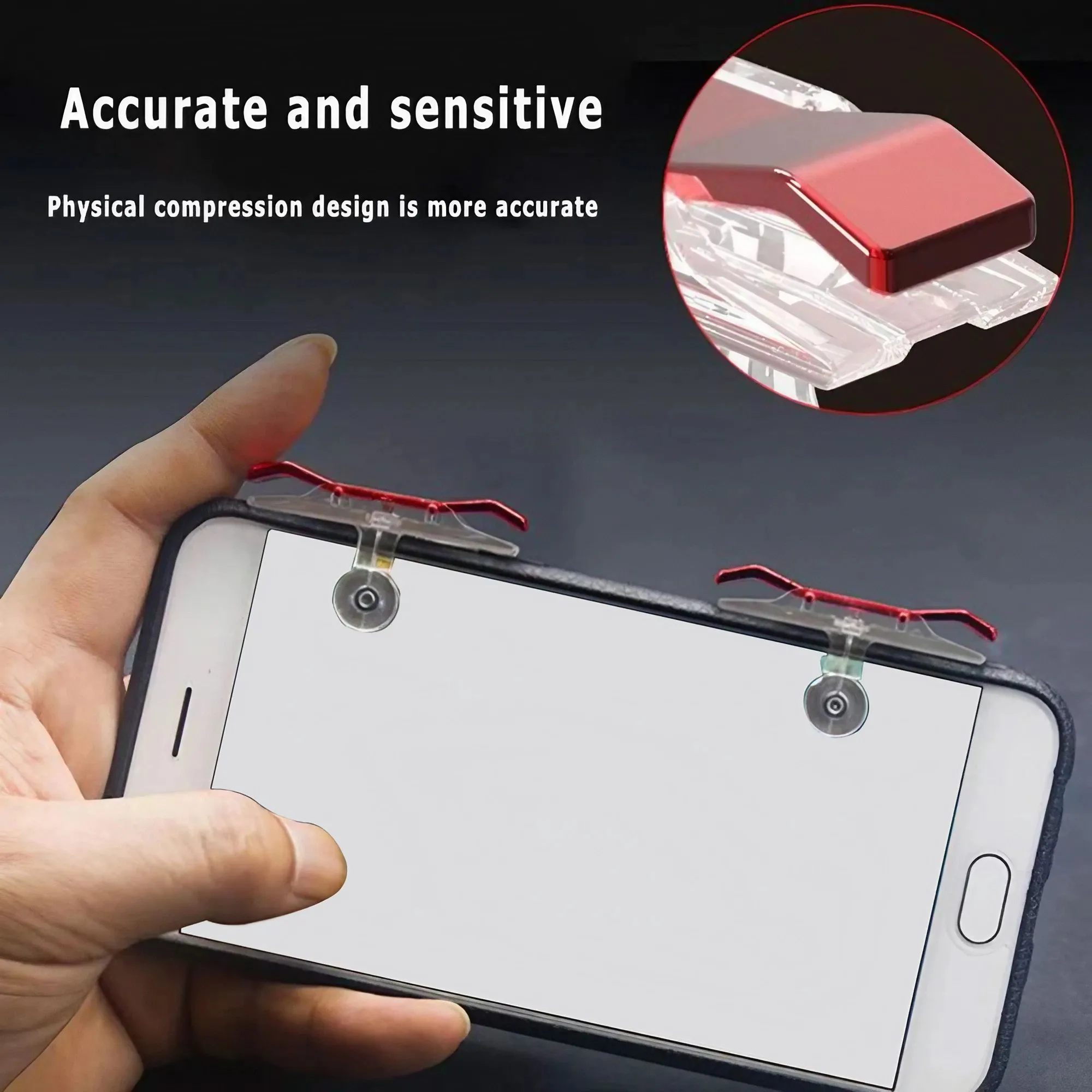Mobile Game Fire Button Controller and Joystick Grip R1L1 Triggers for PUBG Knives Out Survival Games Accessories - view 4