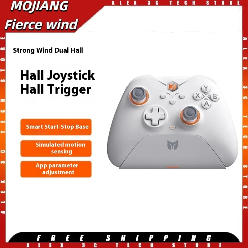 MOJIANG Fierce wind Dual Hall Game Control PC version Steam Somatosensory Wireless Bluetooth Control Switch Genshin Impact Apex