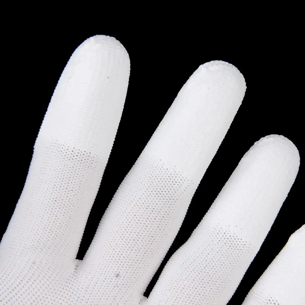Sewing Gloves White Green Comfortable Non Slip Quilting Gloves for Digital Embroidery Sewing Machine