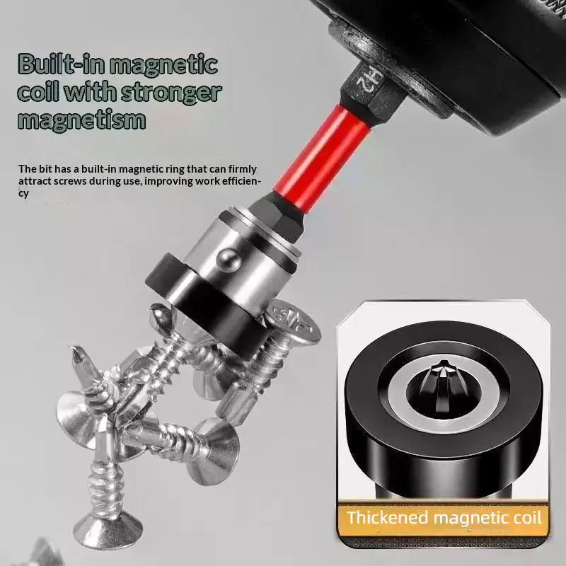 [MA]Magnetic Positioning S2 Screwdriver Bits For Drywall Plasterboard Gypsum Board Locating Bit Head Drilling Tools 1/2PCS[MA]
