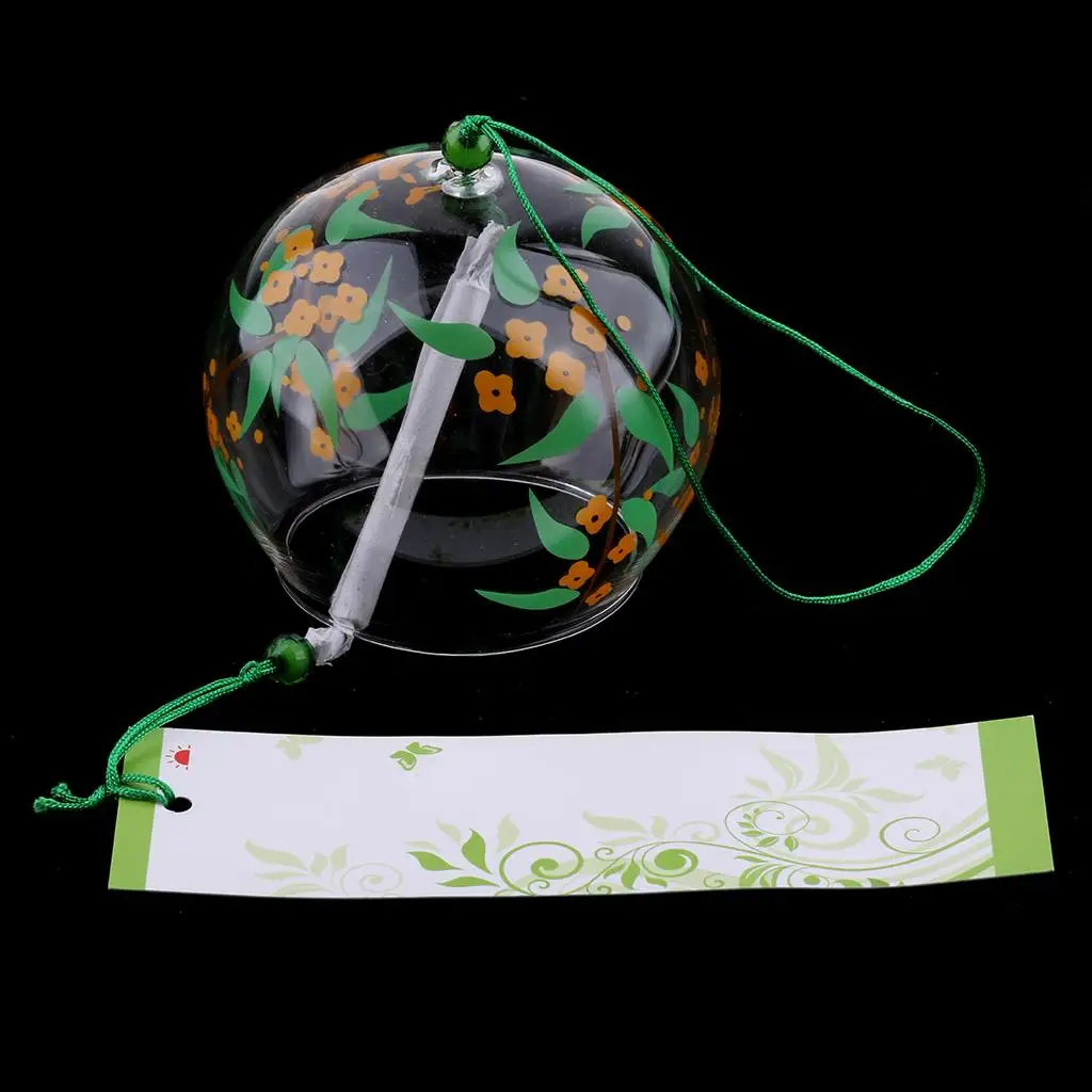 Campana de viento japonesa, carillones de viento japoneses, cristal hecho a mano, decoración para el hogar, Spa, cocina, decoración de oficina