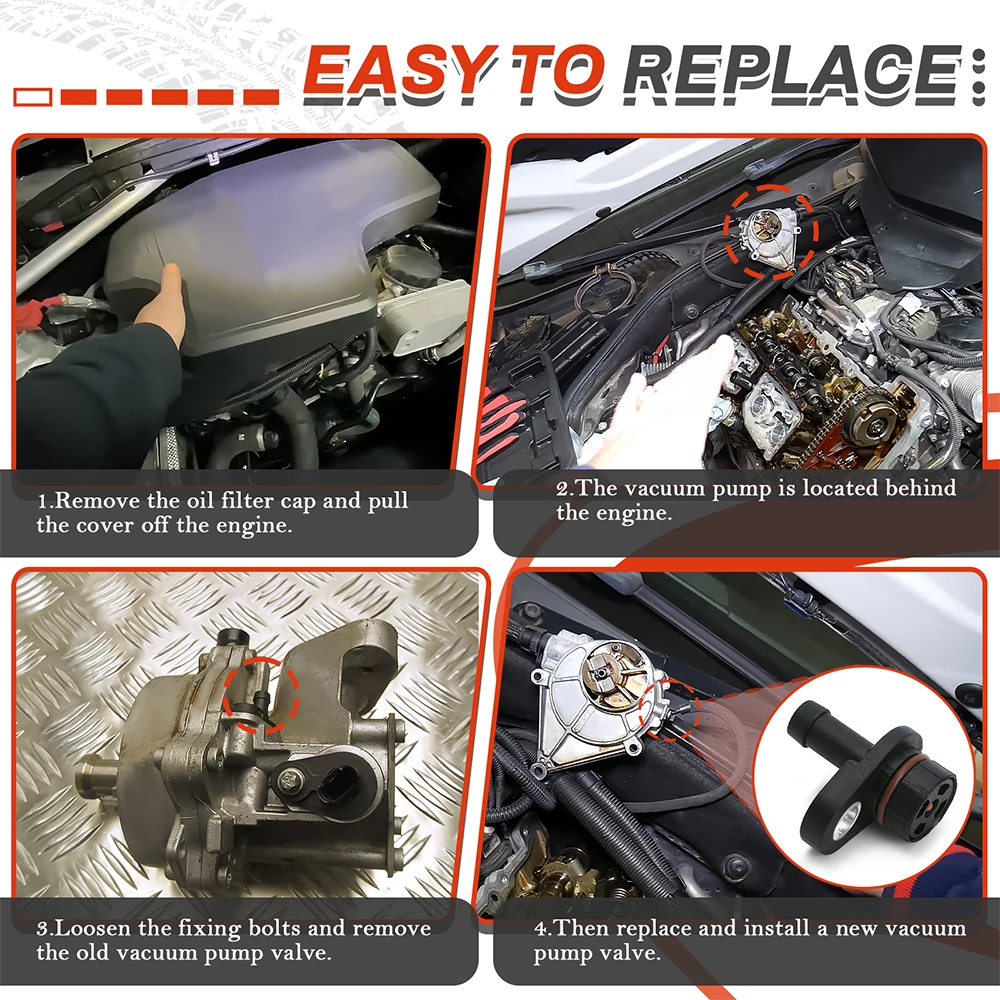 سيارة الفرامل مضخة تفريغ صمام طقم تصليح صالح لسيارات BMW E93/E88/F10/X1/X6 طقم تصليح مضخة تفريغ 11667619350 11667575325 #3