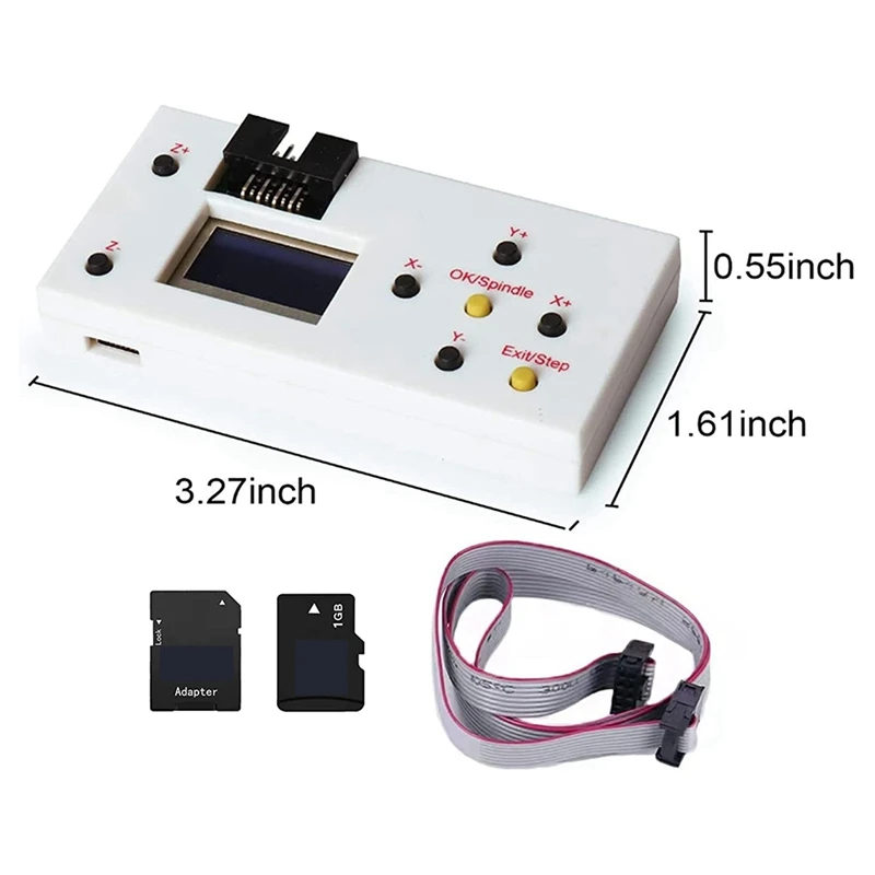 3 Axis GRBL 1.1F USB Control Board With CNC Offline Remote Hand Controller For 1610/2418/3018-PRO Engraving Machine