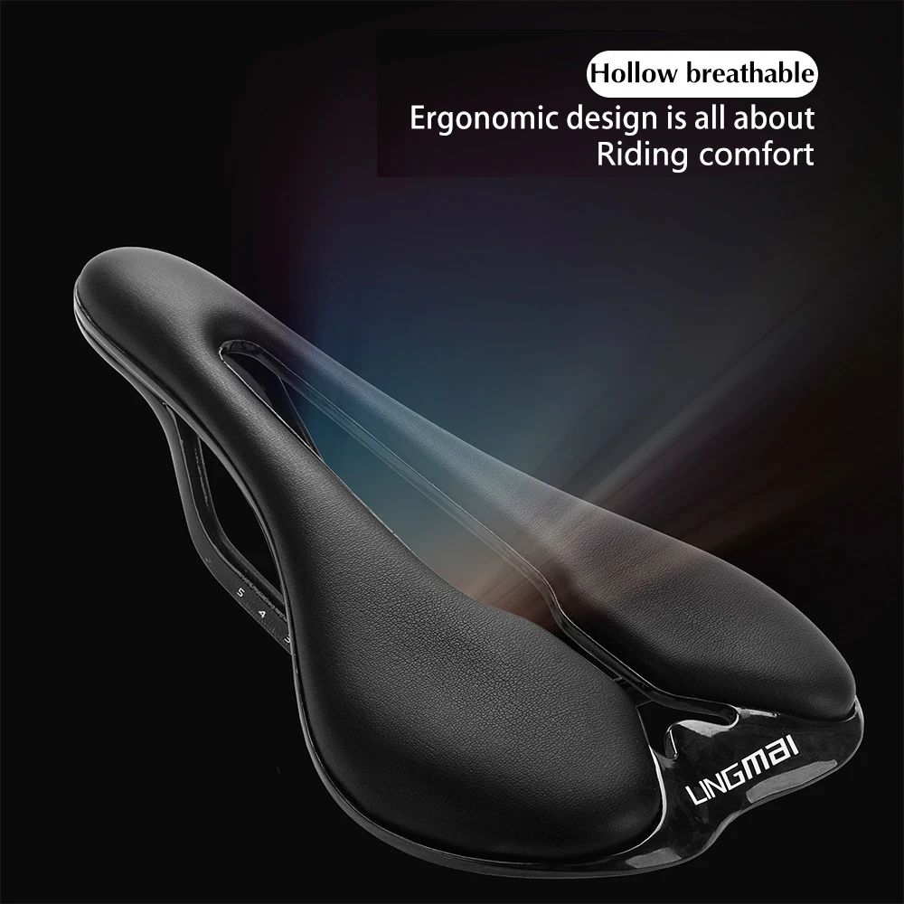 Road Bike Saddle Ultralight Carbon Saddle Bicycle MTB Mountain BIke Saddle Carbon Fiber Triathlon Bicycle Seat Cushion Parts