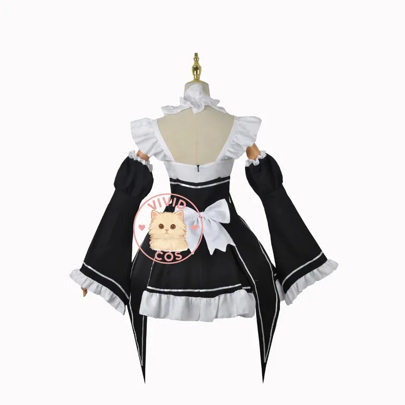 

Rem Ram cosplay costume pgem employee full outfit set of women's clothing role-playing anime-licensed bidim3;f'6,c;7.y;