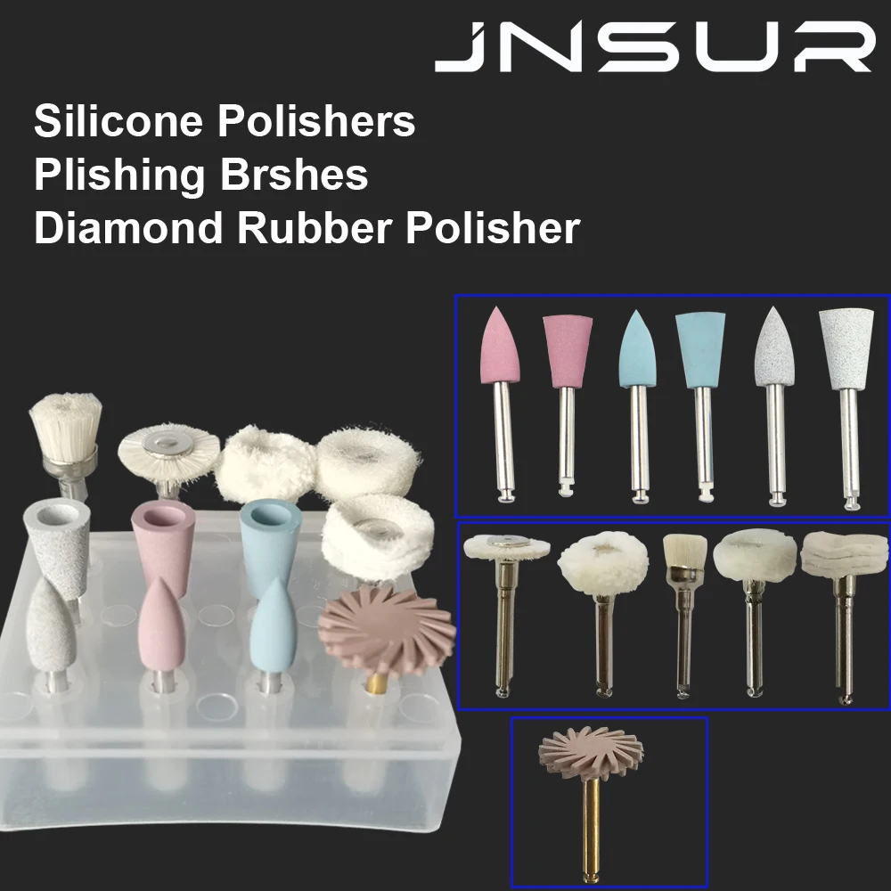 

Upgraded Dental Composite resin polishing Polisher Kit For Low-Speed Handpiece Porcelain/Natural Teeth/Nail Polishing Dentistry